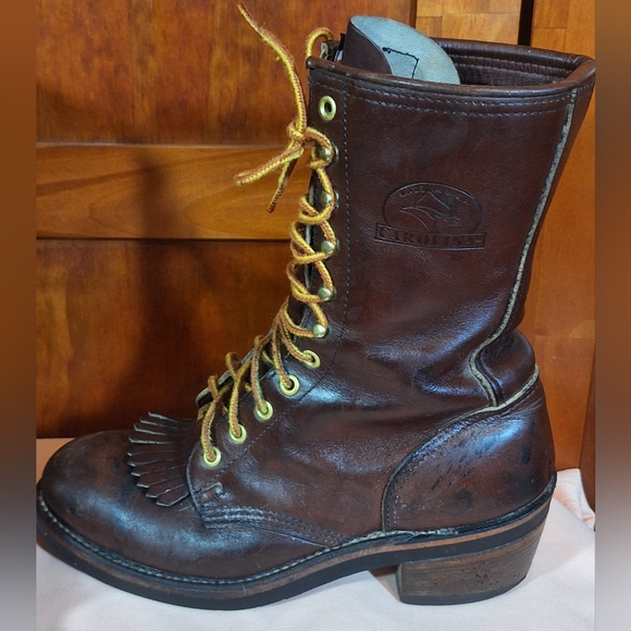 CAROLINA steel-toed oil resistant leather work boots. Size 7 1/2 - Picture 5 of 16